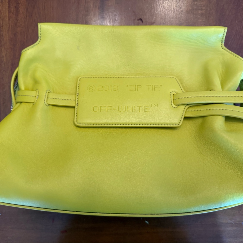 Off-White Neon Yellow Clutch